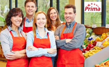 Pénztáros–eladó munka Príma üzleteinkben – Budapest III. és XII. kerületében