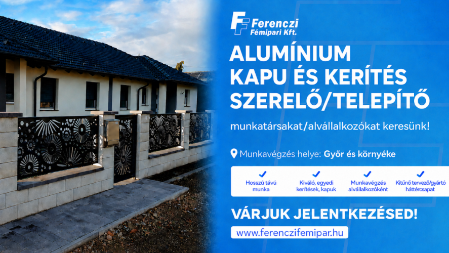 Kapu/kerítés szerelő